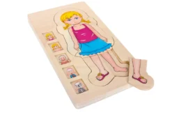 Schichtenpuzzle Anatomie Mädchen