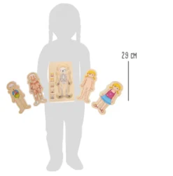 Schichtenpuzzle Anatomie Mädchen