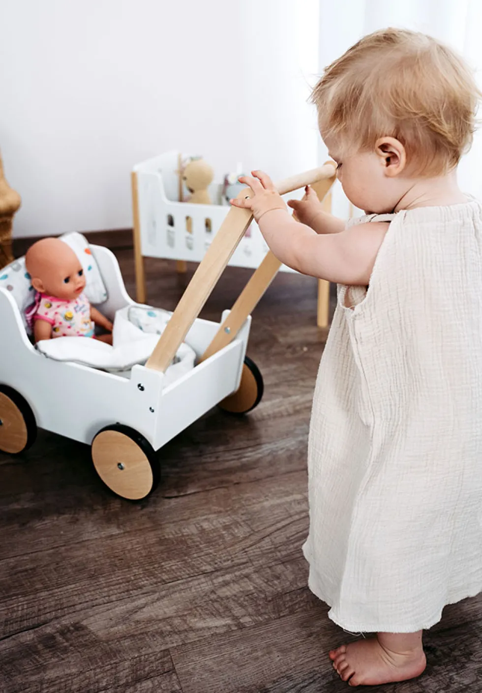 Schiebe- und Puppenwagen „Little Button“
