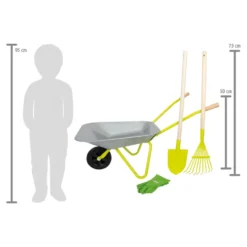Schubkarre mit Gartenwerkzeug