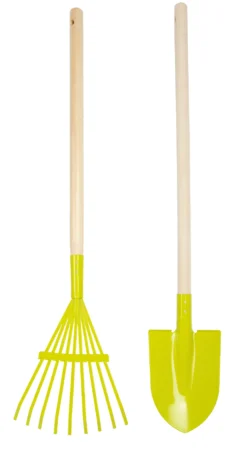 Schubkarre mit Gartenwerkzeug