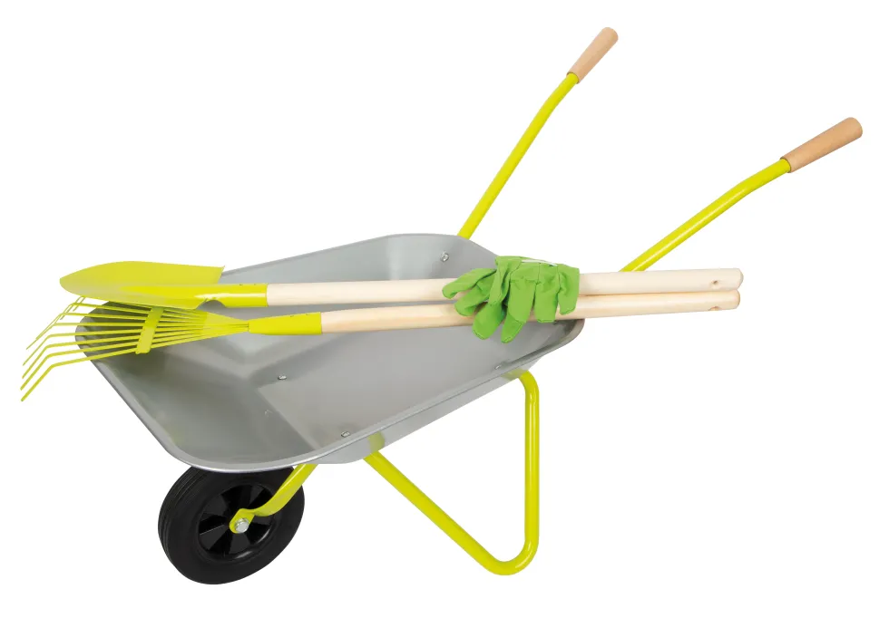 Schubkarre mit Gartenwerkzeug