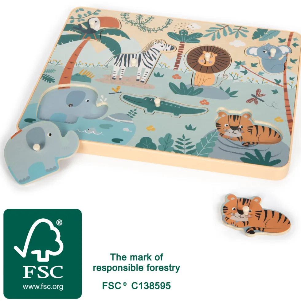 Setzpuzzle Tierlaute „Safari“