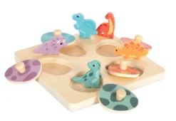 Setzpuzzle und Memo „Dino“