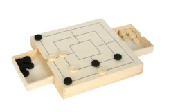 Spiele-Set Schach, Dame & Mühle