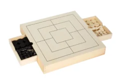 Spiele-Set Schach, Dame & Mühle
