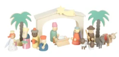Spielset Holzkrippe Weihnachtsgeschichte