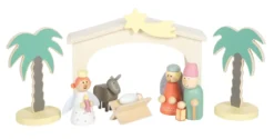 Spielset Holzkrippe Weihnachtsgeschichte