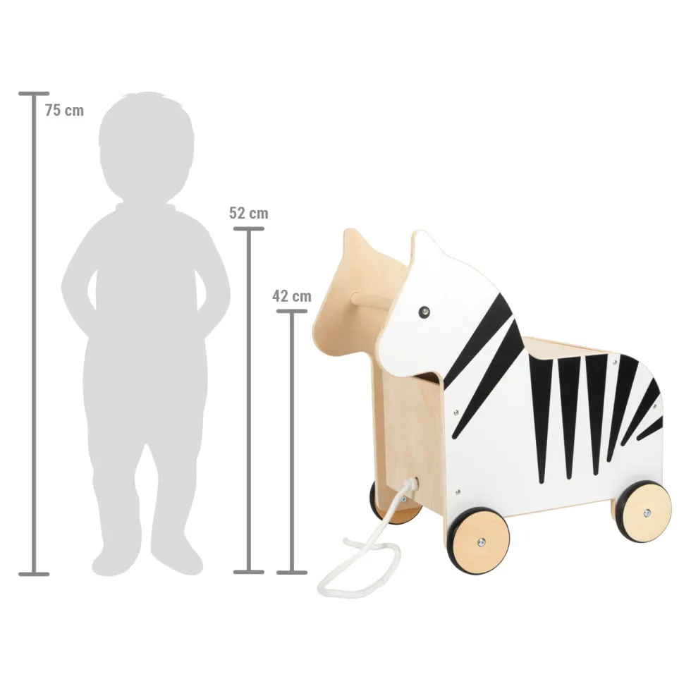 Spielzeugkiste mit Rollen Zebra „Wildlife“