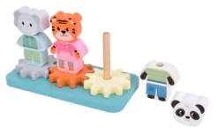 Stapelspiel mit Zahnrad „Jungle Friends“