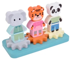 Stapelspiel mit Zahnrad „Jungle Friends“