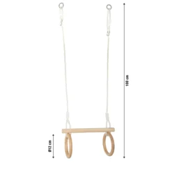 Trapez mit Turnringen aus Holz | defekte Verpackung