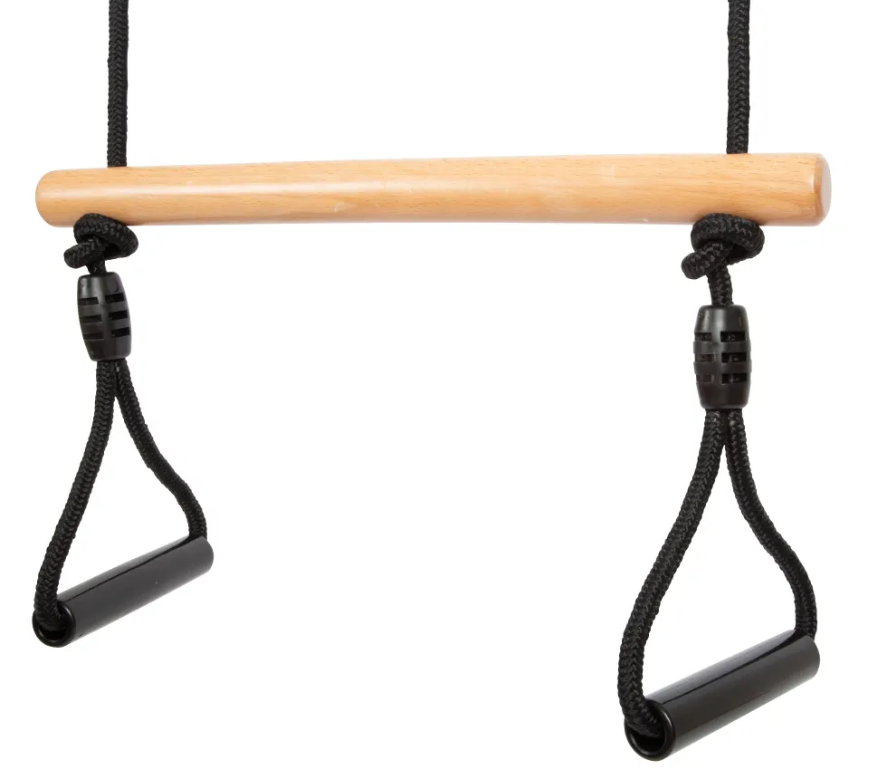 Trapezschaukel mit Turnringen „Black Line“